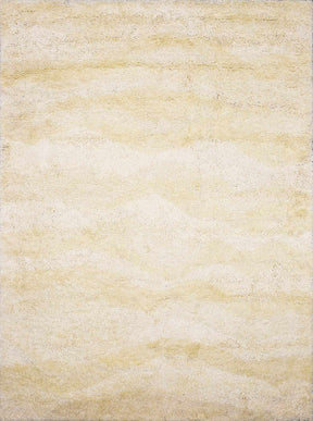 Kettering Solid Cream Wool Shag Rug - Ornate Home