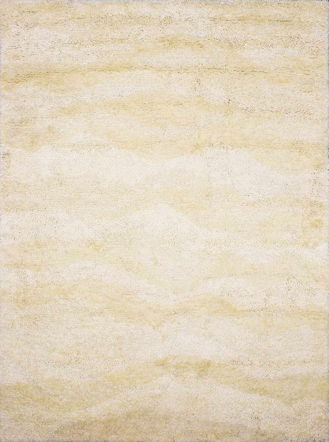 Kettering Solid Cream Wool Shag Rug - Ornate Home