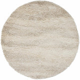 Kettering Solid Cream Wool Shag Rug - Ornate Home