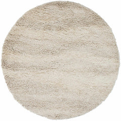 Kettering Solid Cream Wool Shag Rug - Ornate Home