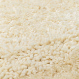 Kettering Solid Cream Wool Shag Rug - Ornate Home