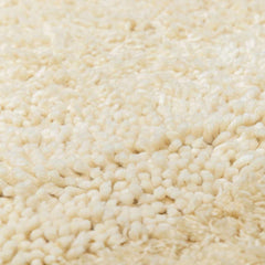 Kettering Solid Cream Wool Shag Rug - Ornate Home