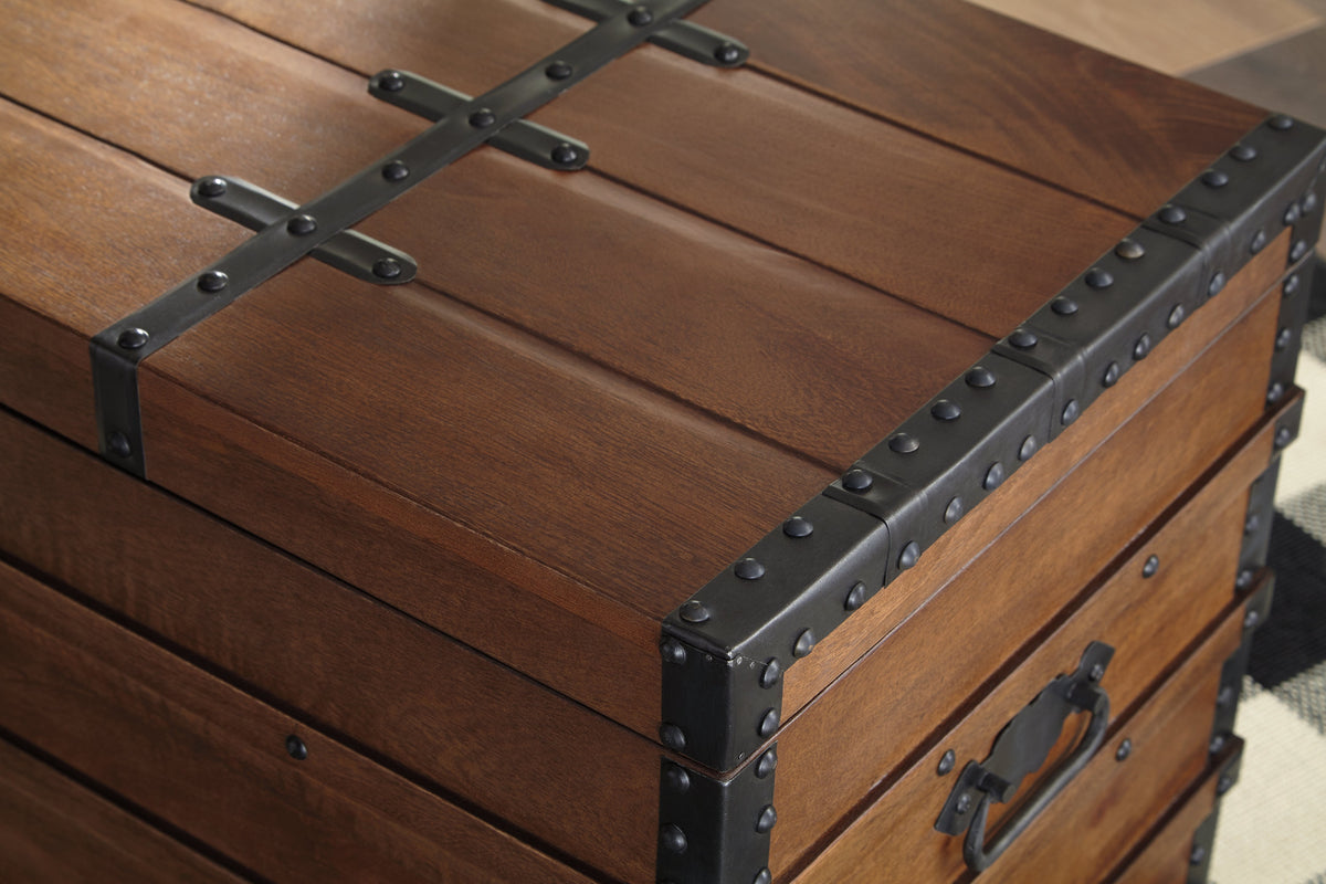 Kettleby Brown Storage Trunk - Ornate Home