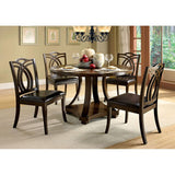 Keukenhof Dark Walnut Side Chair (Set of 2) - Ornate Home