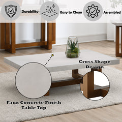 Keven Walnut Coffee Table - Ornate Home
