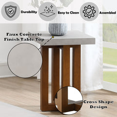 Keven Walnut End Table - Ornate Home