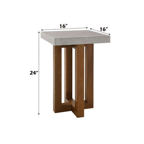 Keven Walnut End Table - Ornate Home