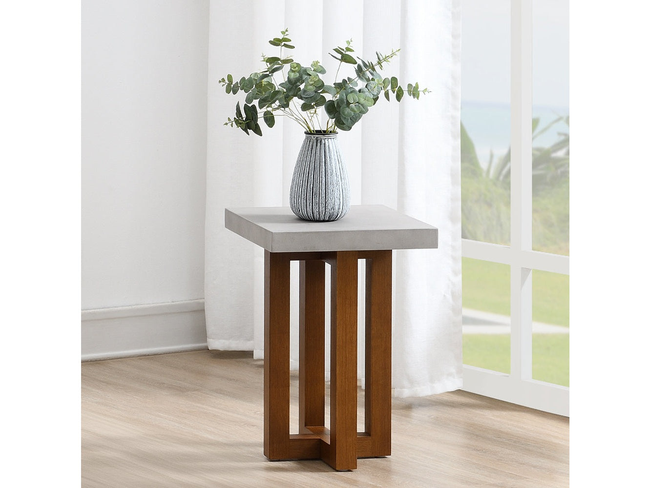 Keven Walnut End Table - Ornate Home