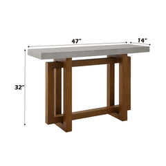 Keven Walnut Sofa Table - Ornate Home