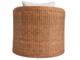 Key Largo Nomad Snow/Fishbone Weave Rattan Lounge Chair - Ornate Home