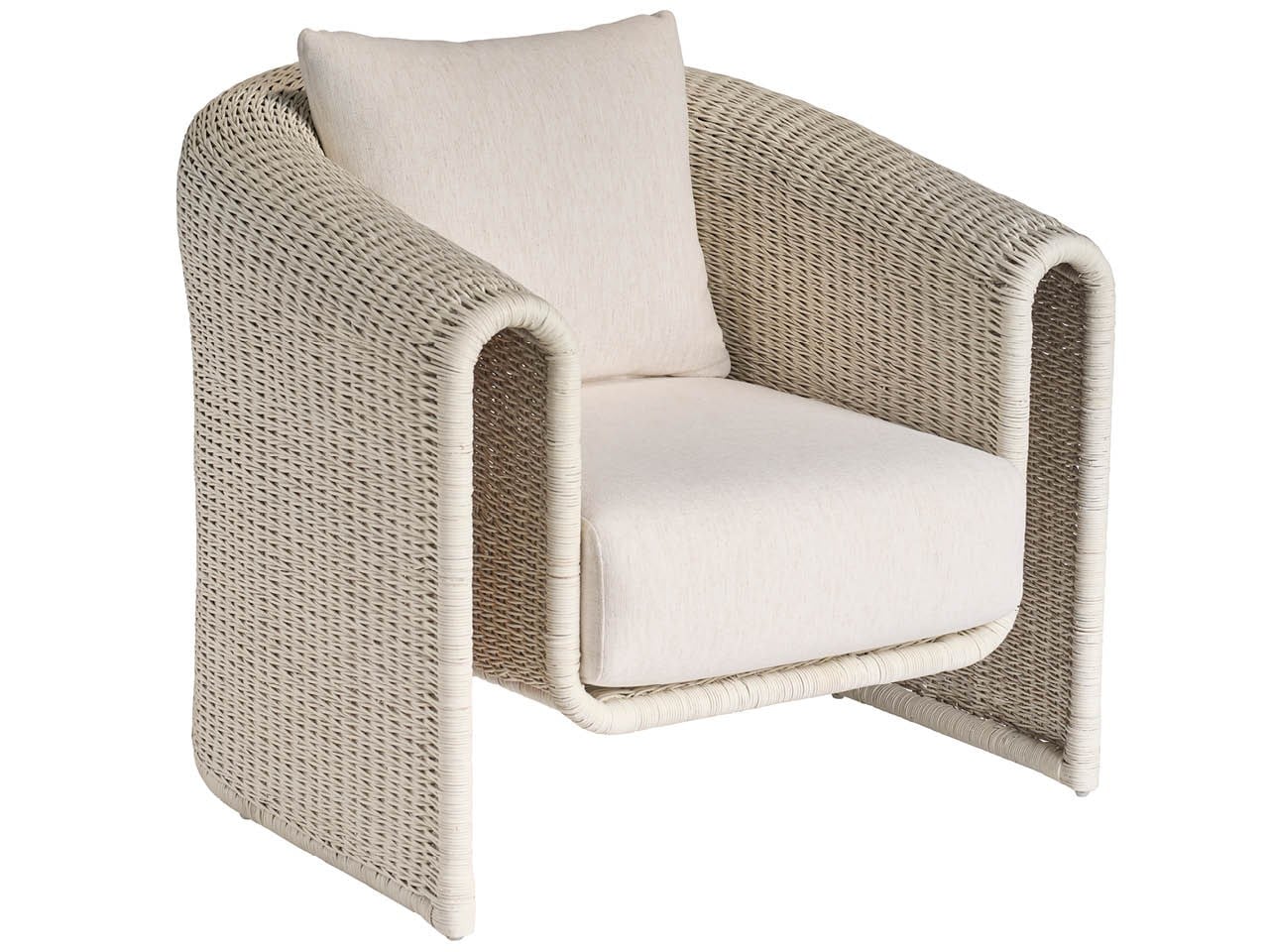 Key Largo Nomad Snow/White Lounge Chair - Ornate Home