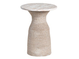 Key Largo Tan/White Accent Table - Ornate Home