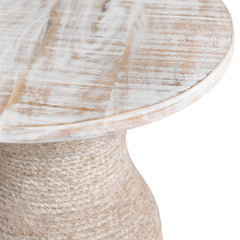 Key Largo Tan/White Accent Table - Ornate Home
