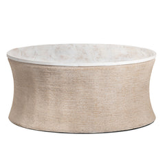 Key Largo Tan/White Cocktail Table - Ornate Home