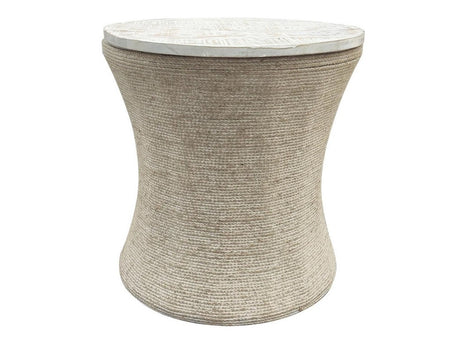 Key Largo Tan/White End Table - Ornate Home