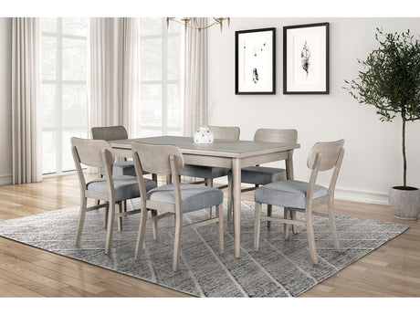 Keynes Gray 7 Pc. Dining Room Set - Ornate Home