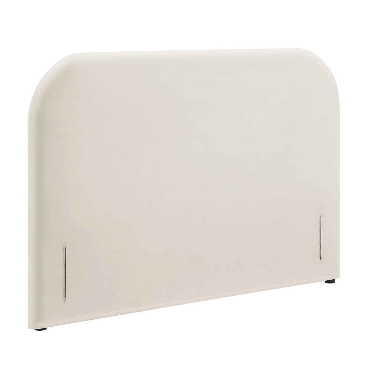 Keynote Alabaster Queen Size Stain-Resistant Performance Velvet Headboard - Ornate Home