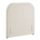 Keynote Alabaster Twin Stain-Resistant Performance Velvet Headboard - Ornate Home