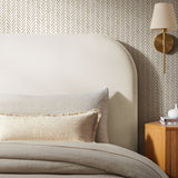 Keynote Alabaster Twin Stain-Resistant Performance Velvet Headboard - Ornate Home