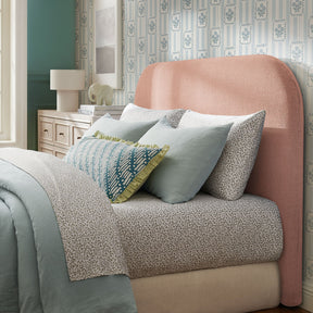 Keynote Blush Queen Size Upholstered Fabric Headboard - Ornate Home