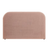 Keynote Blush Queen Size Upholstered Fabric Headboard - Ornate Home