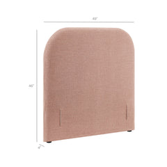 Keynote Blush Twin Size Upholstered Fabric Headboard - Ornate Home