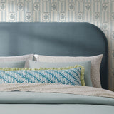 Keynote Cadet Blue Full Size Stain-Resistant Performance Velvet Headboard