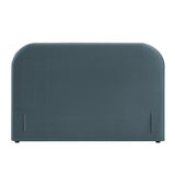 Keynote Cadet Blue Full Size Stain-Resistant Performance Velvet Headboard
