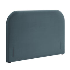 Keynote Cadet Blue King Size Stain-Resistant Performance Velvet Headboard - Ornate Home