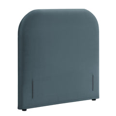 Keynote Cadet Blue Twin Stain-Resistant Performance Velvet Headboard - Ornate Home