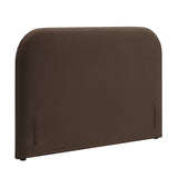 Keynote Chocolate Brown Full Size Stain-Resistant Performance Velvet Headboard