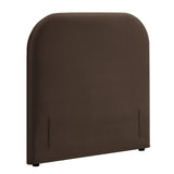 Keynote Chocolate Brown Twin Stain-Resistant Performance Velvet Headboard - Ornate Home