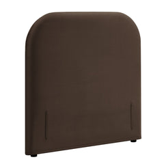 Keynote Chocolate Brown Twin Stain-Resistant Performance Velvet Headboard - Ornate Home