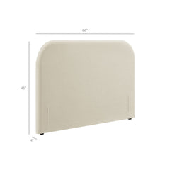 Keynote Ecru Full Size Upholstered Fabric Headboard - Ornate Home