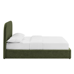 Keynote Foliage Full Fabric Upholstered Storage Platform Bed Frame - Ornate Home