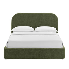 Keynote Foliage Full Fabric Upholstered Storage Platform Bed Frame - Ornate Home