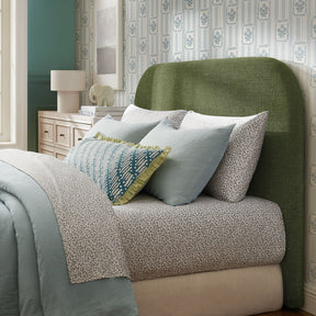 Keynote Foliage Full Size Upholstered Fabric Headboard - Ornate Home