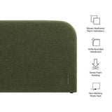 Keynote Foliage Full Size Upholstered Fabric Headboard - Ornate Home