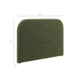 Keynote Foliage Full Size Upholstered Fabric Headboard - Ornate Home