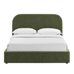 Keynote Foliage Queen Fabric Upholstered Storage Platform Bed Frame - Ornate Home