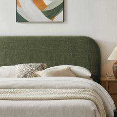 Keynote Foliage Queen Fabric Upholstered Storage Platform Bed Frame - Ornate Home