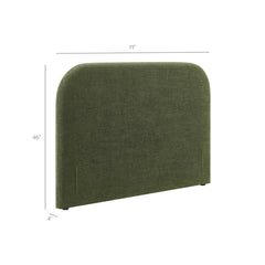 Keynote Foliage Queen Size Upholstered Fabric Headboard - Ornate Home