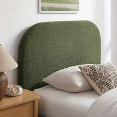 Keynote Foliage Twin Fabric Upholstered Storage Platform Bed Frame - Ornate Home