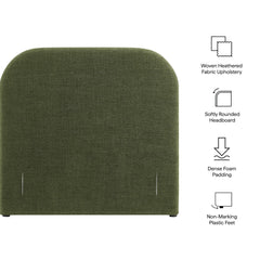 Keynote Foliage Twin Size Upholstered Fabric Headboard - Ornate Home