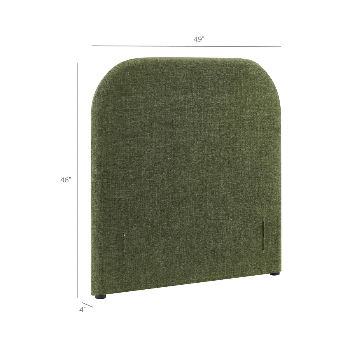 Keynote Foliage Twin Size Upholstered Fabric Headboard - Ornate Home