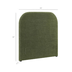 Keynote Foliage Twin Size Upholstered Fabric Headboard - Ornate Home