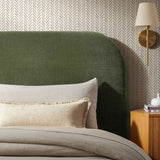 Keynote Foliage Twin Size Upholstered Fabric Headboard - Ornate Home