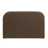 Keynote Mocha Queen Size Upholstered Fabric Headboard