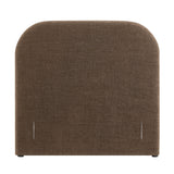 Keynote Mocha Twin Size Upholstered Fabric Headboard - Ornate Home