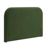 Keynote Moss Green Full Size Stain-Resistant Performance Velvet Headboard